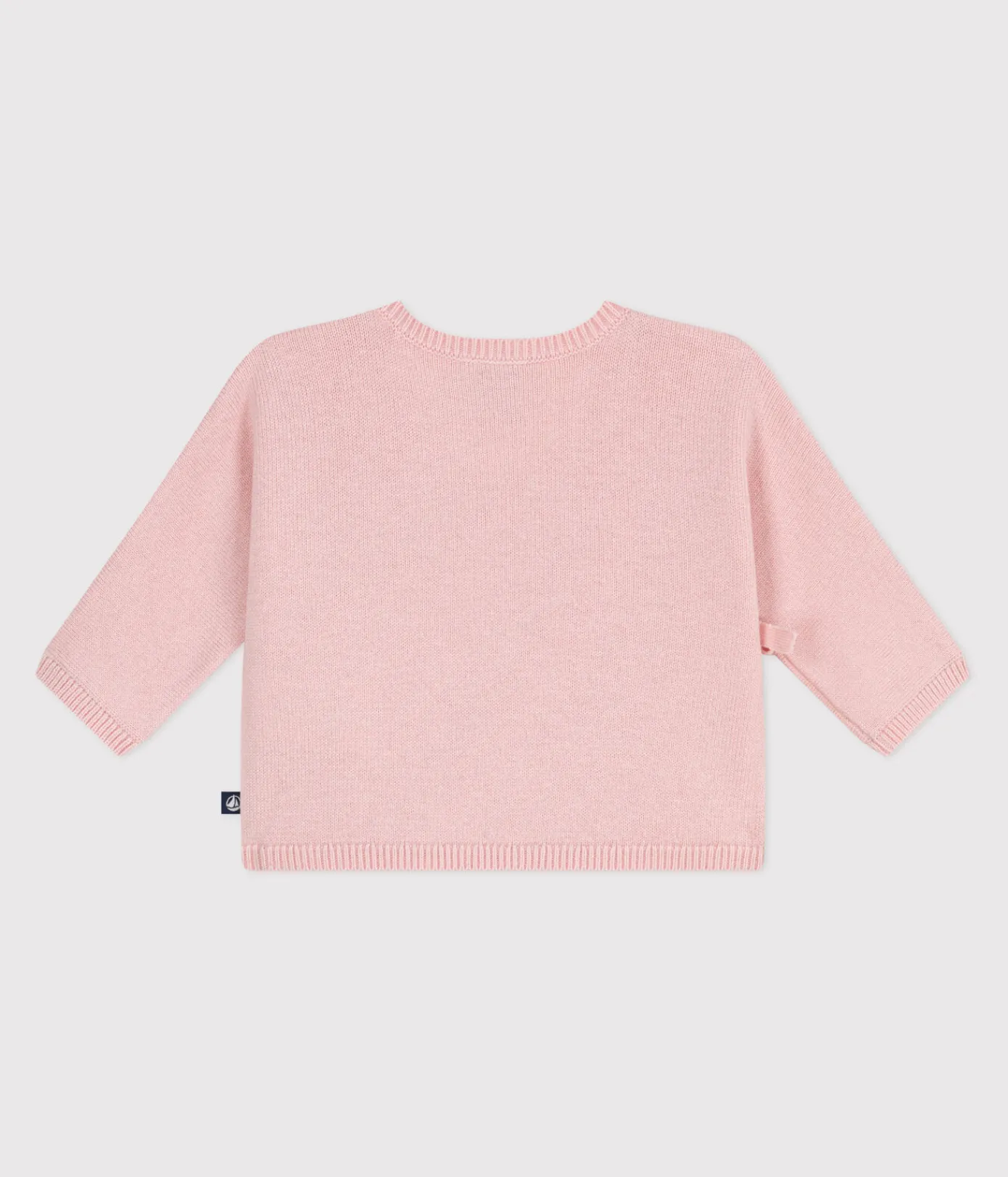 Petit Bateau Pullover, Cardigans|Newborn*Baby-Wickeljacke aus Woll- und Baumwollstrick mit Lochmuster rosa JOLI