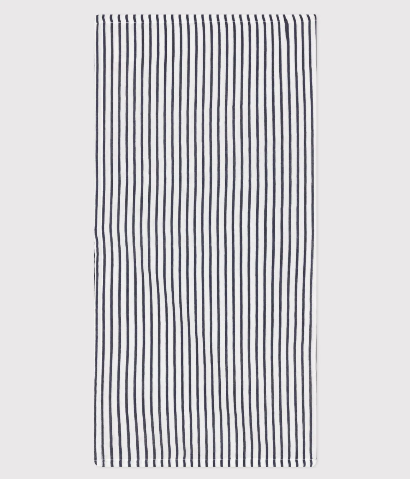 Petit Bateau Newborn*BABY-WICKELTUCH MIT MARINESTREIFEN AUS BAUMWOLLGAZE weiss MARSHMALLOW/blau SMOKING