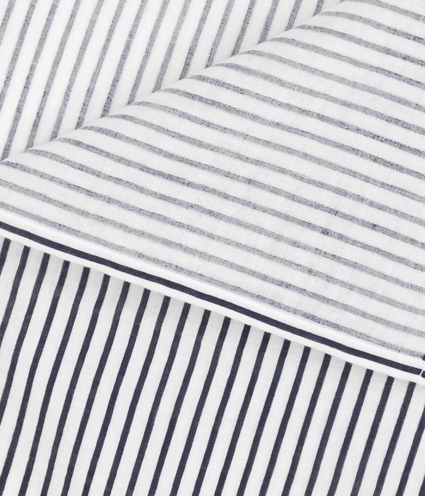 Petit Bateau Newborn*BABY-WICKELTUCH MIT MARINESTREIFEN AUS BAUMWOLLGAZE weiss MARSHMALLOW/blau SMOKING