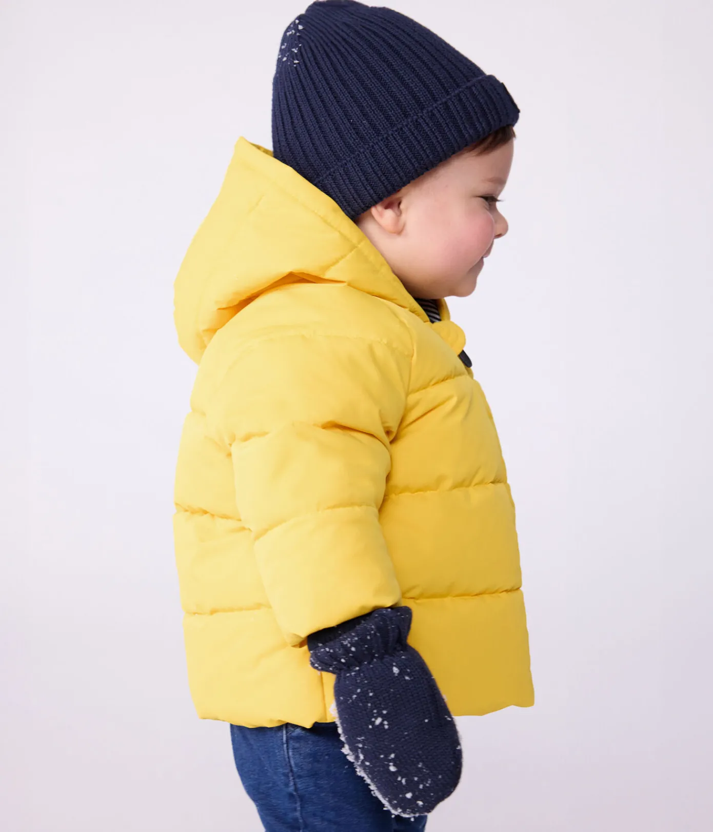 Petit Bateau Jacken, Anoraks*Baby-Winterjacke einfarbig gelb JAUNE