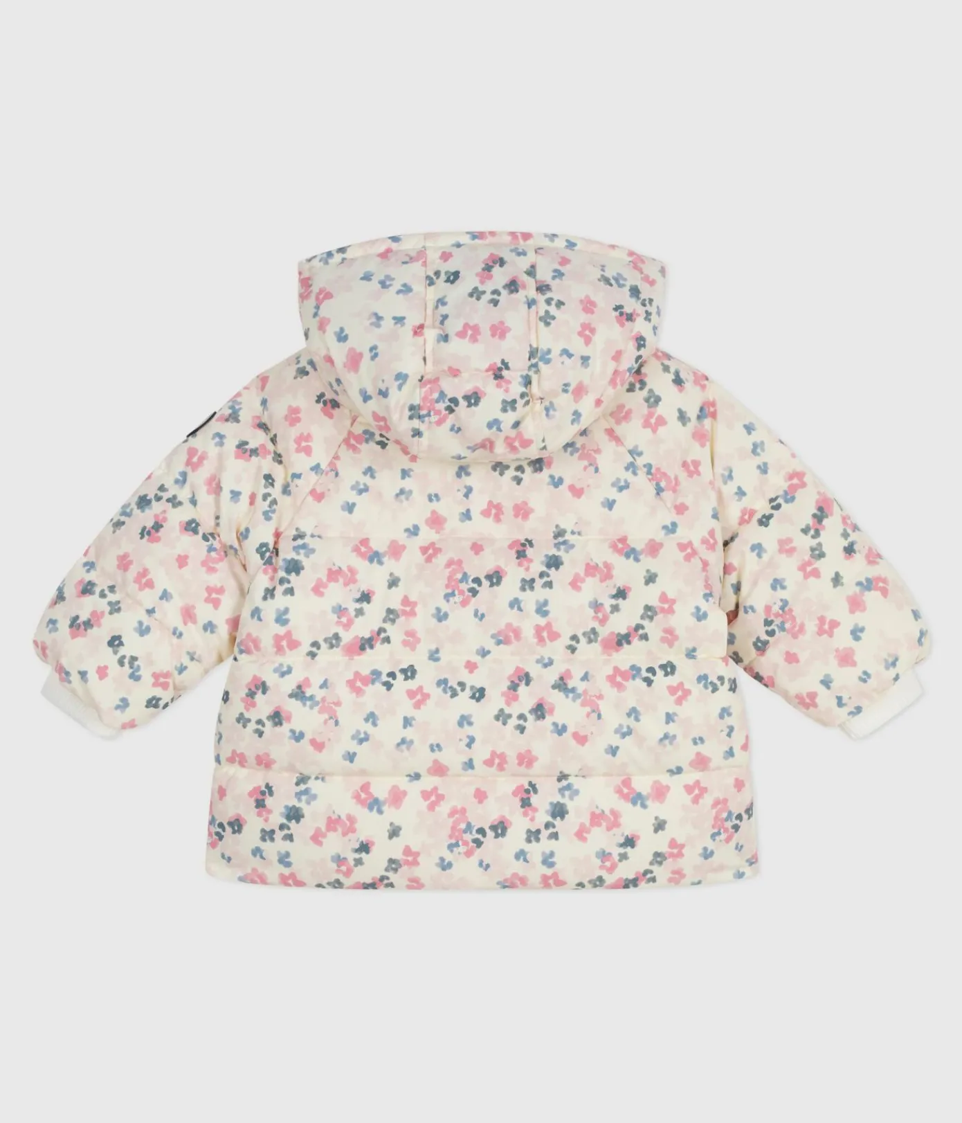Petit Bateau Jacken, Anoraks*Baby-Winterjacke mit Blumenmuster MILK/ MULTICO