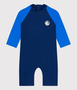Petit Bateau Bademode, Uv-Kleidung*Bade-Overall mit UV-Schutz, Baby MEDIEVAL/ SURF