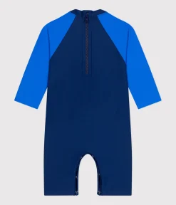 Petit Bateau Bademode, Uv-Kleidung*Bade-Overall mit UV-Schutz, Baby MEDIEVAL/ SURF
