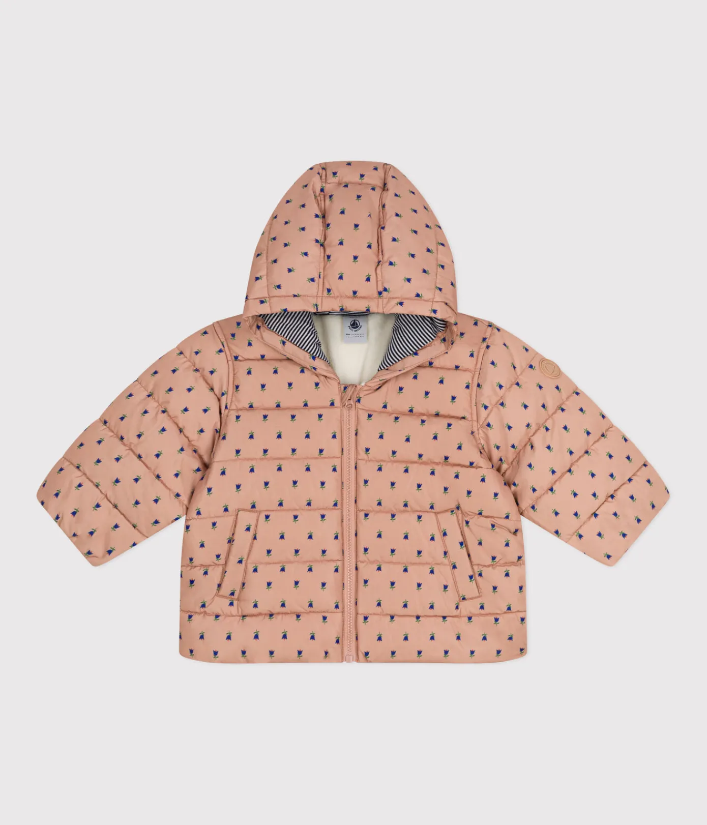 Petit Bateau Jacken, Anoraks*Bedruckter Baby-Anorak VINTAGE/ MULTICO