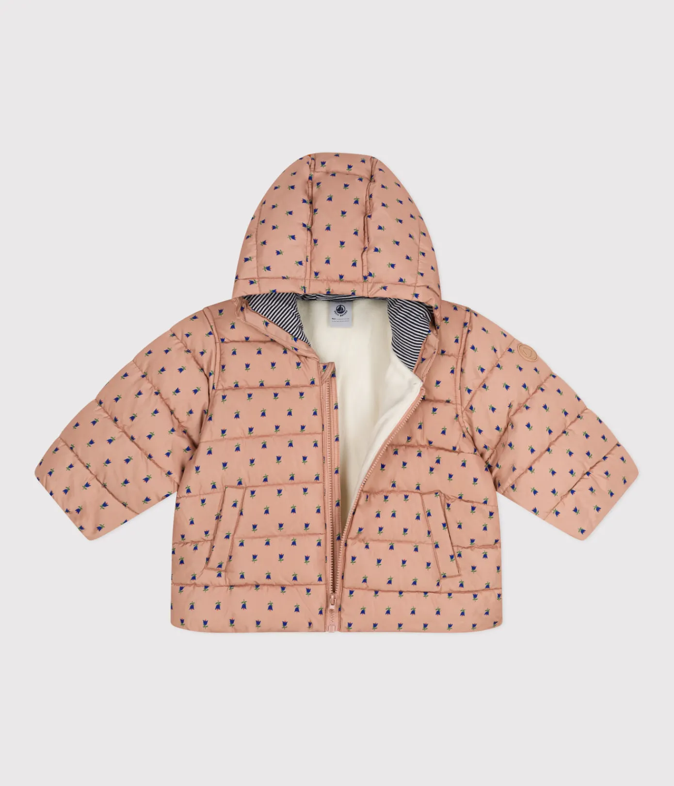 Petit Bateau Jacken, Anoraks*Bedruckter Baby-Anorak VINTAGE/ MULTICO