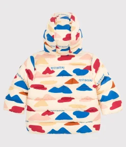 Petit Bateau Jacken, Anoraks*Bedruckter Baby-Anorak weiss AVALANCHE/ MULTICO