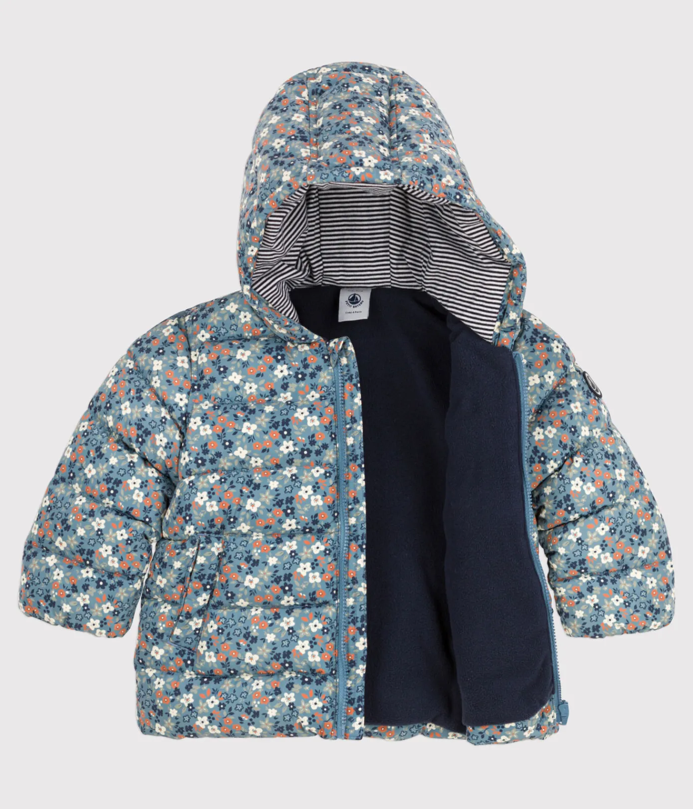 Petit Bateau Jacken, Anoraks*Bedruckter Baby-Anorak aus Recyclingmaterial ROVER/ MULTICO
