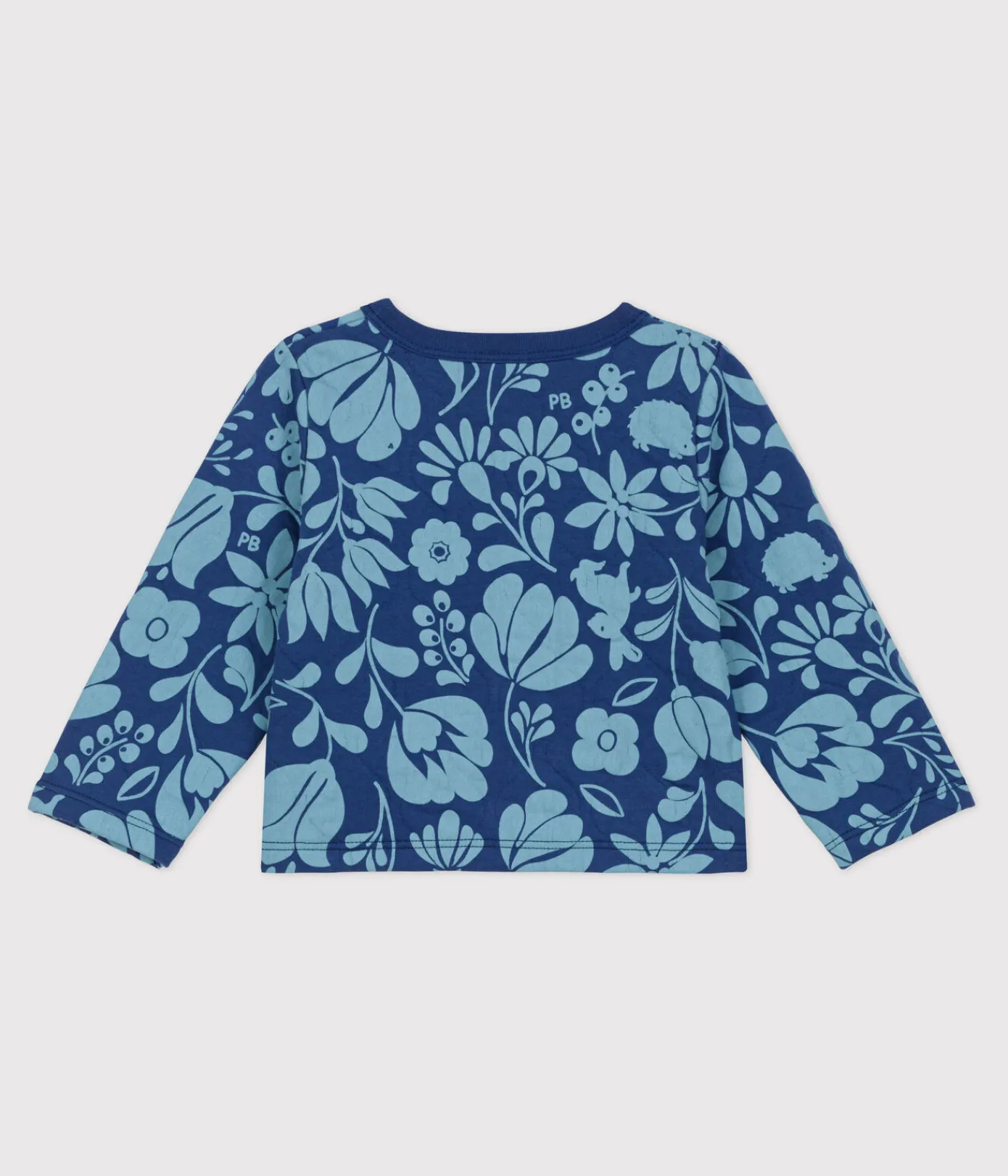 Petit Bateau Pullover, Cardigans*Bedruckter Baby-Cardigan aus gestepptem Doppeljersey CREPUSCULE/ ROVER