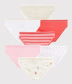 Petit Bateau Unterhosen, Shortys*Überraschungsset aus 7 Slips für Mädchen variante 1