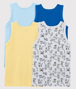 Petit Bateau Unterhemden, Tanktops|T-Shirts, Poloshirts, Hemden*Überraschungsset mit 4 Unterhemden für Jungen variante 1