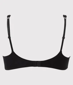 Petit Bateau Bhs, Slips, Bodys*BH aus Stretch-Baumwolle für Damen schwarz NOIR