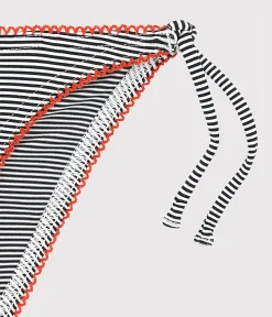 Petit Bateau Bademode, Uv-Kleidung*Bikini für Mädchen blau ABYSSE/weiss LAIT