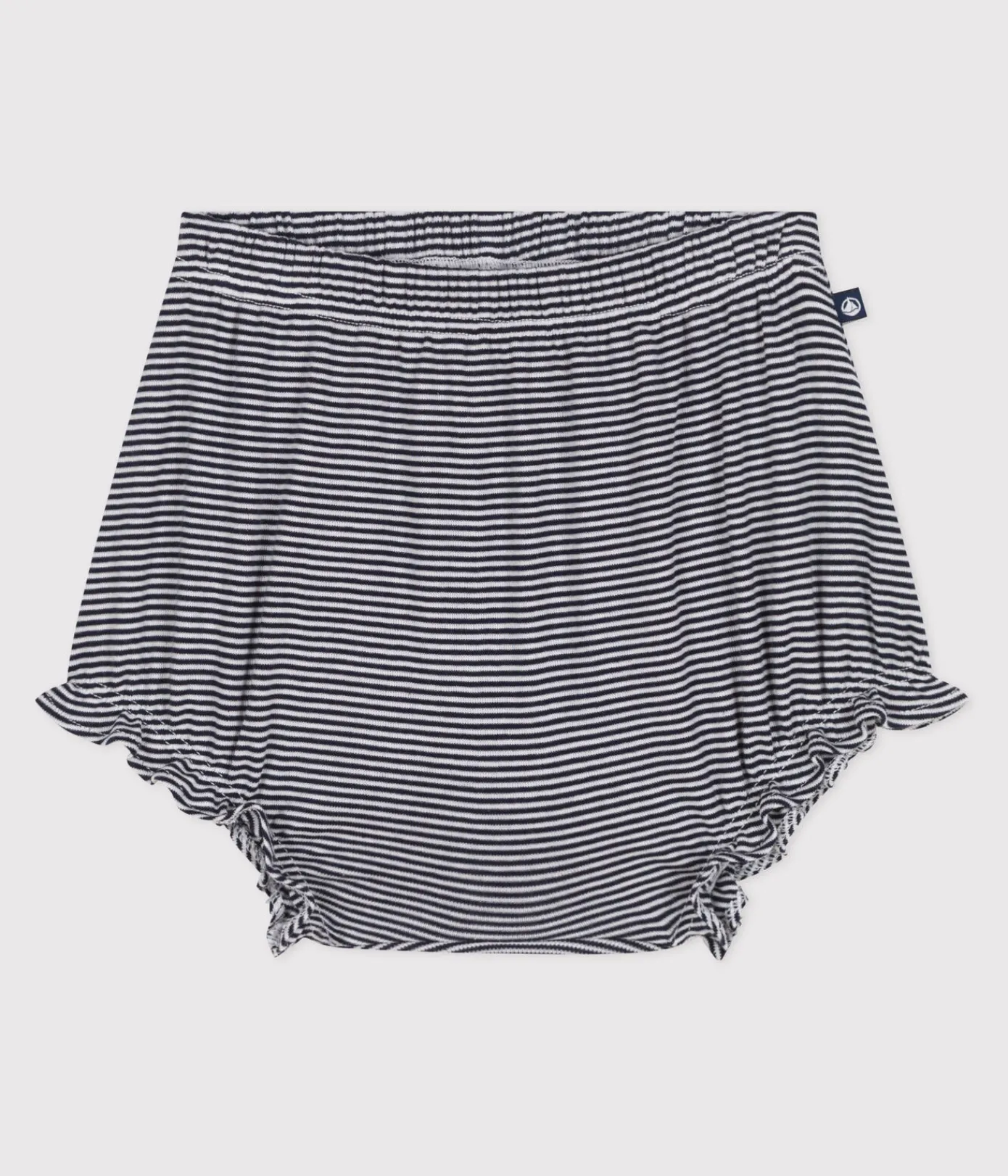 Petit Bateau Shorts, Hosen, Leggings*Bloomer aus Baumwolle mit Ringelstreifen blau SMOKING/weiss MARSHMALLOW