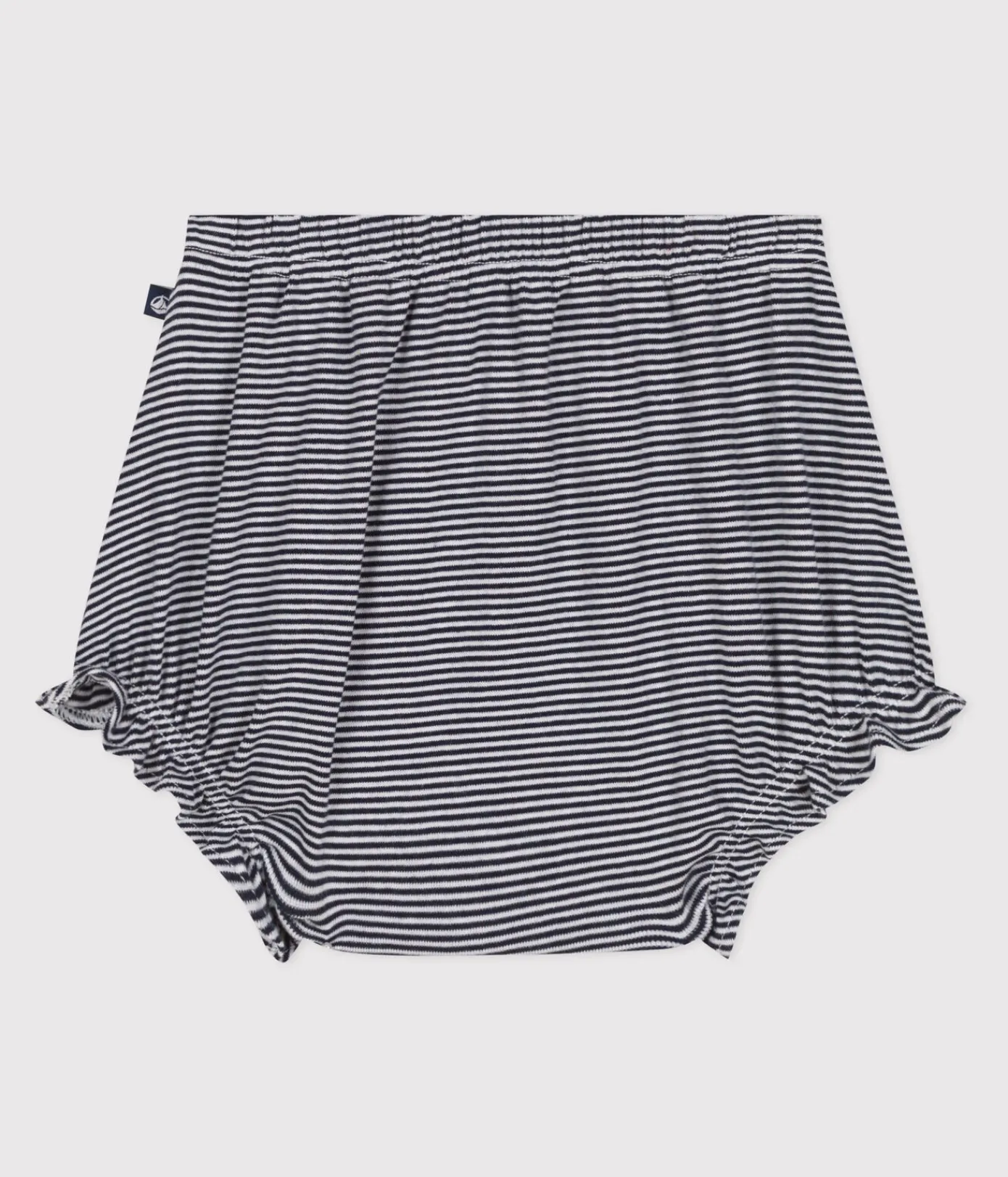 Petit Bateau Shorts, Hosen, Leggings*Bloomer aus Baumwolle mit Ringelstreifen blau SMOKING/weiss MARSHMALLOW