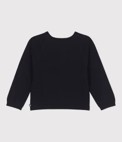 Petit Bateau Sweatshirts, Pullover, Cardigans*Cardigan aus Baumwolle Kinder/Mädchen blau SMOKING