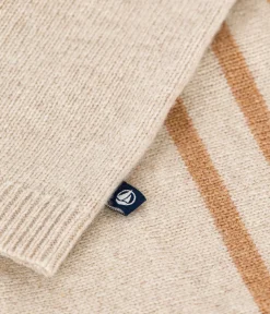 Petit Bateau Pullover, Cardigans*Cardigan aus Strick mit Wollanteil beige AVALANCHE/ CUIVRE