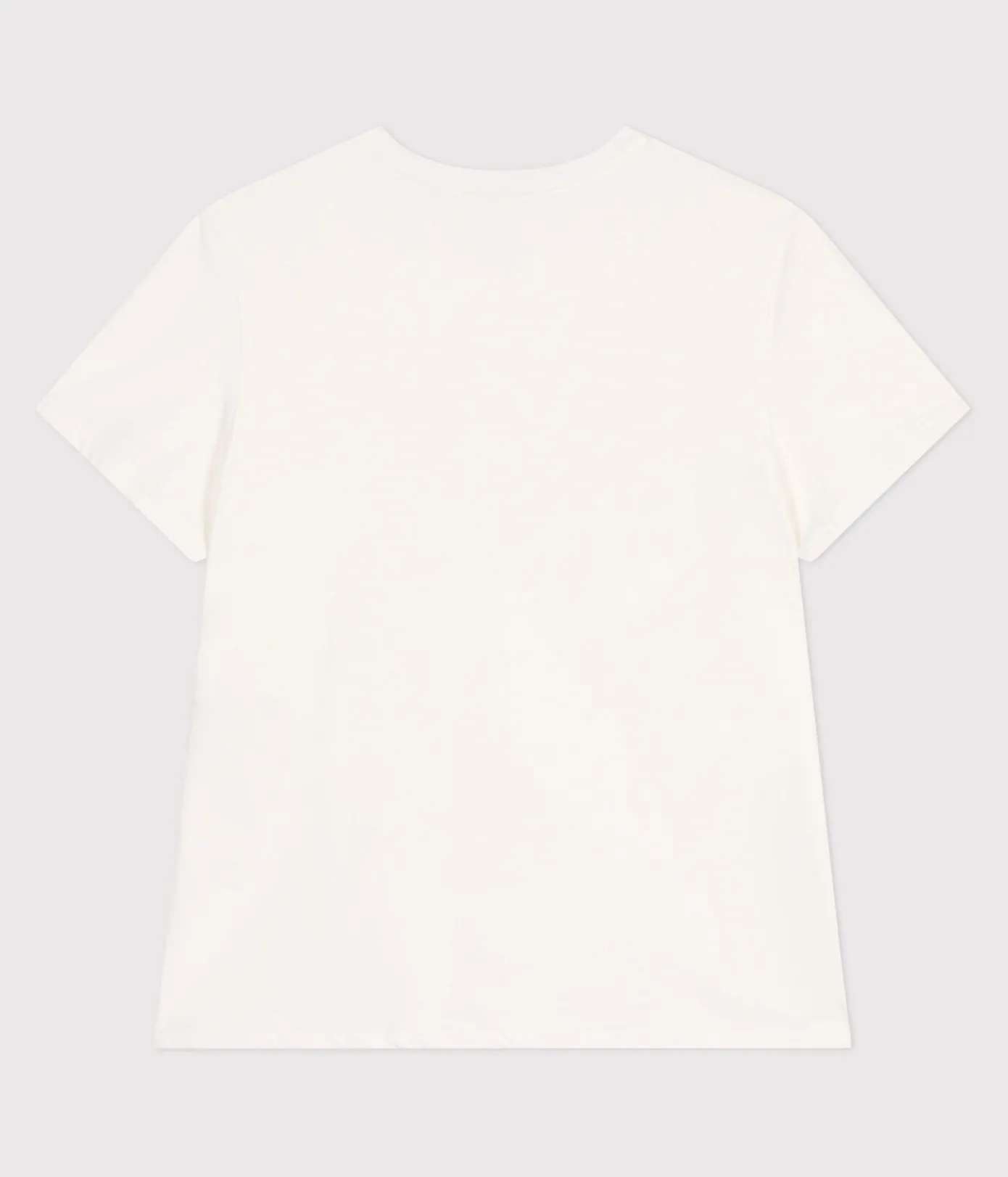 Petit Bateau Alle T-Shirts|Das Gerade (Regular)*Damen T-Shirt Le Droit aus einfarbiger Baumwolle weiss MARSHMALLOW