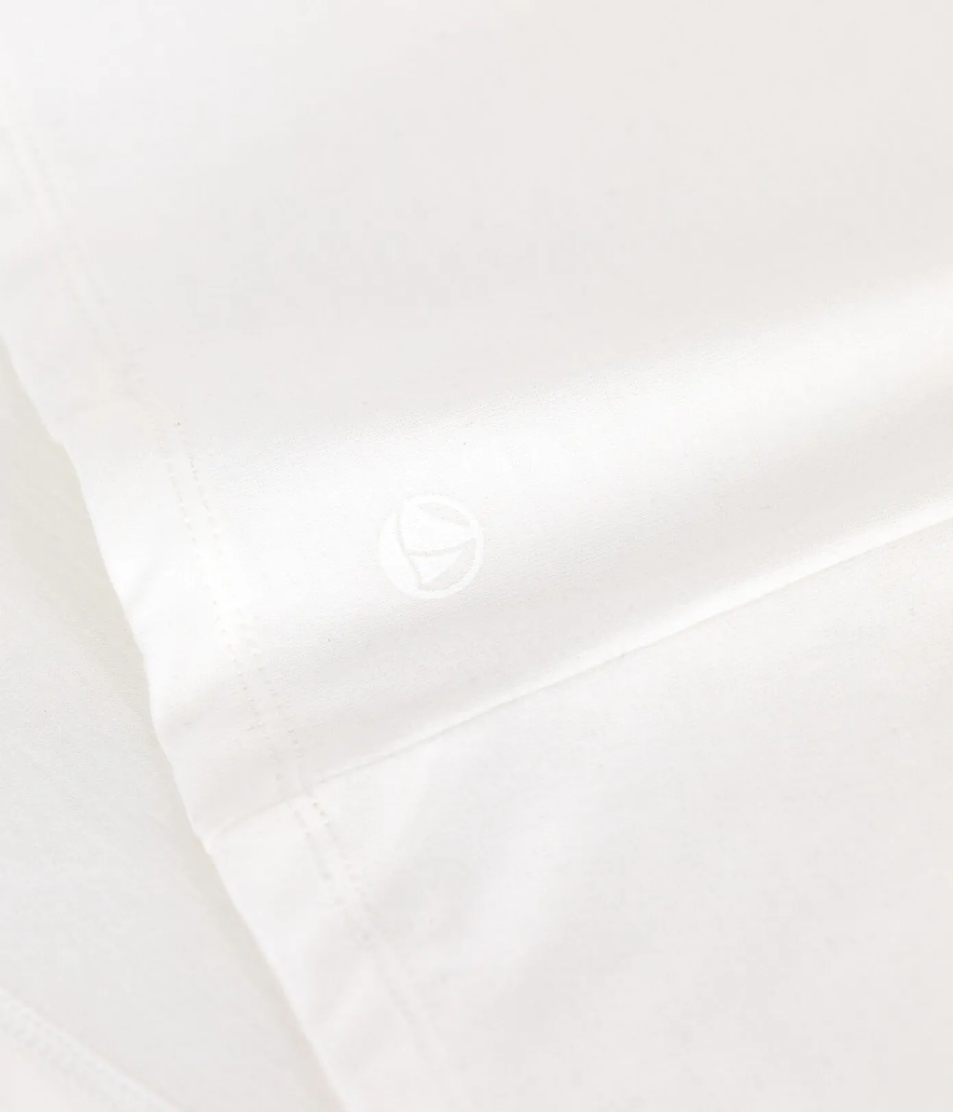 Petit Bateau Alle T-Shirts|Das Gerade (Regular)*Damen T-Shirt Le Droit aus einfarbiger Baumwolle weiss MARSHMALLOW