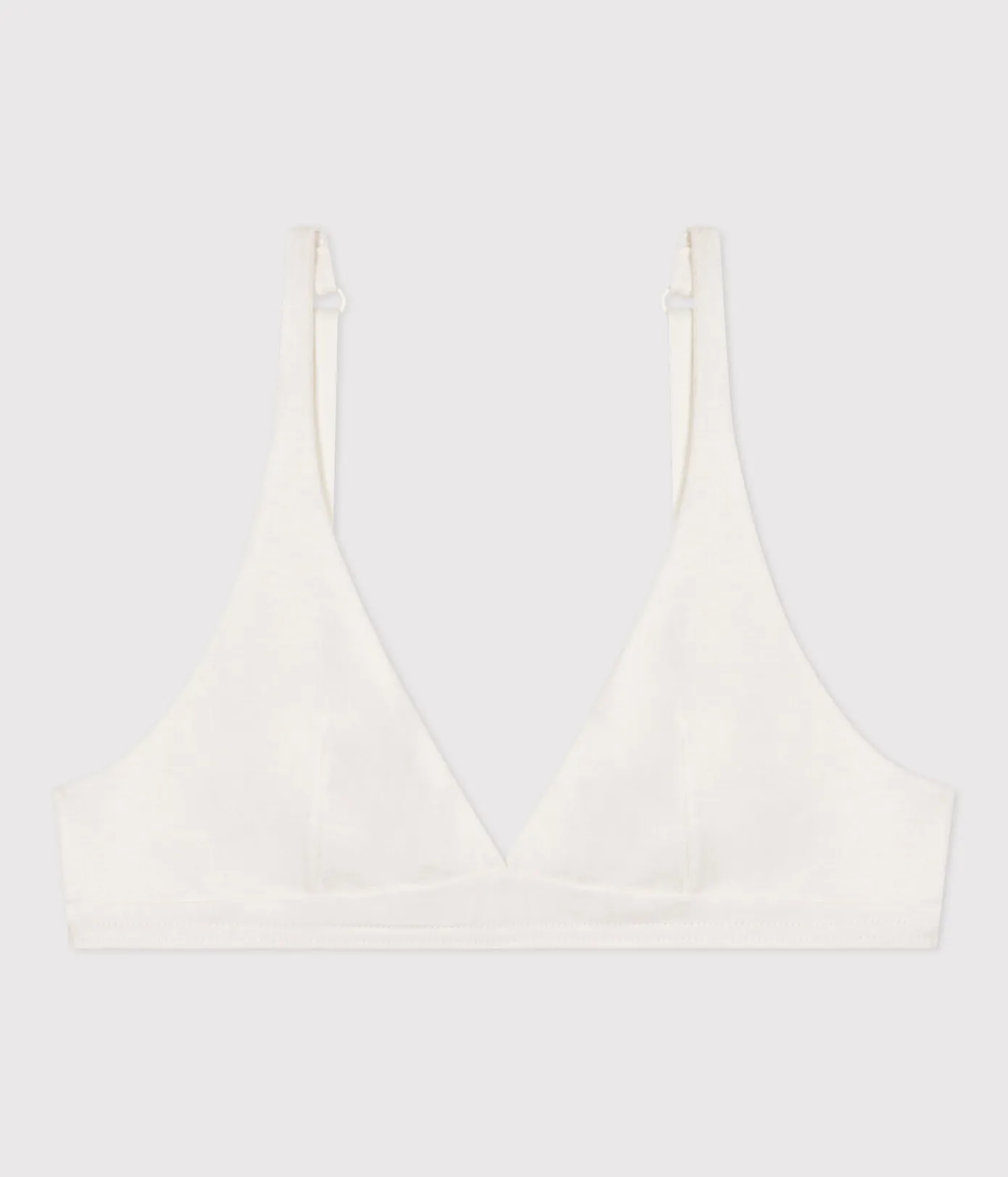 Petit Bateau Bhs, Slips, Bodys*Damen-BH aus Baumwolle und Elastan weiss MARSHMALLOW