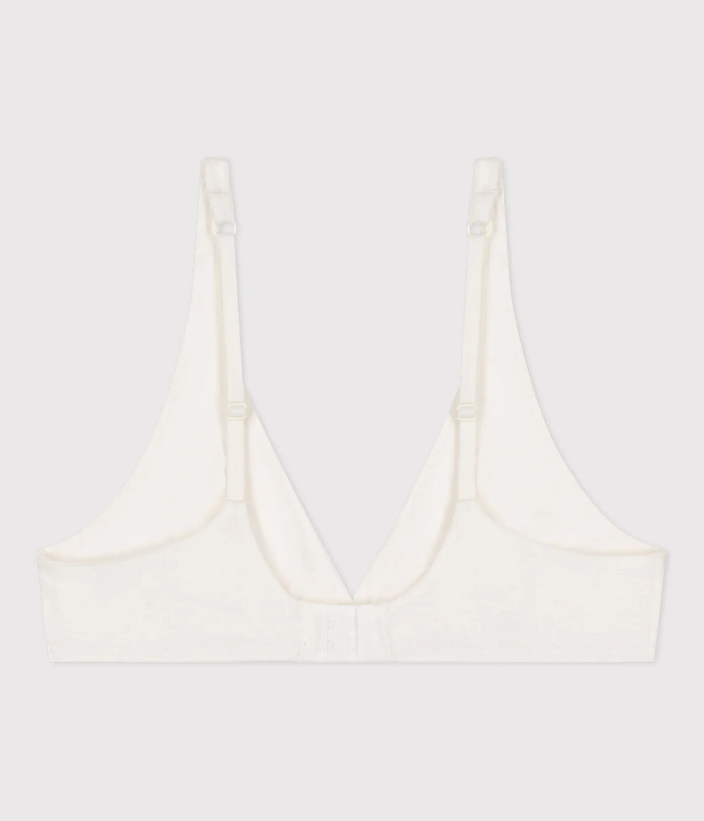 Petit Bateau Bhs, Slips, Bodys*Damen-BH aus Baumwolle und Elastan weiss MARSHMALLOW
