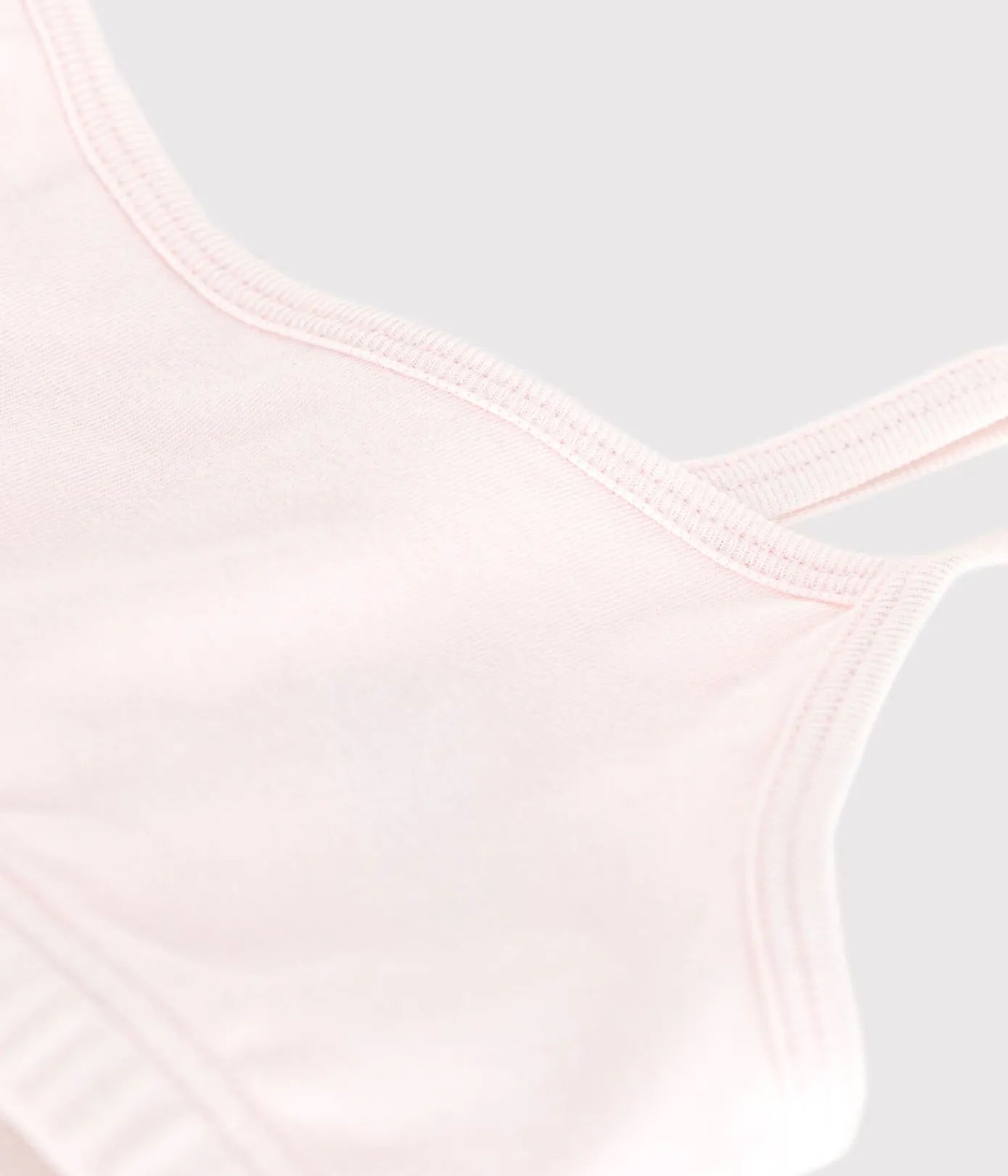 Petit Bateau Bhs, Slips, Bodys*Damen-Bustier aus einfarbiger Baumwolle mit Elastan rosa FLEUR
