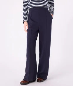 Petit Bateau Homewear|Kleider, Hosen*Damen-Hose aus Baumwolle blau SMOKING