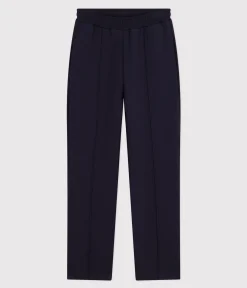 Petit Bateau Kleider, Hosen|Homewear*Damen-Hose aus Baumwolle und Elastan blau SMOKING