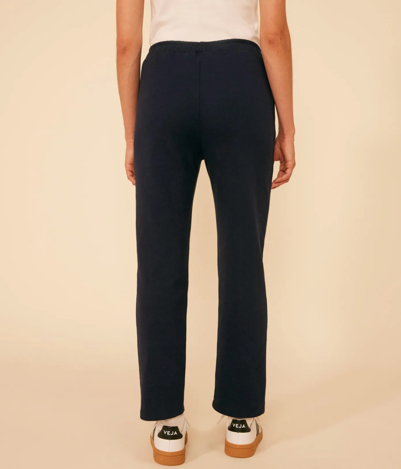 Petit Bateau Kleider, Hosen|Homewear*Damen-Hose aus Baumwolle und Elastan blau SMOKING