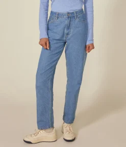 Petit Bateau Kleider, Hosen*Damen-Hose mit geradem Schnitt aus Denim ULTRA BLEACH