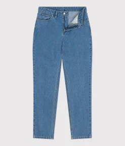 Petit Bateau Kleider, Hosen*Damen-Hose mit geradem Schnitt aus Denim ULTRA BLEACH