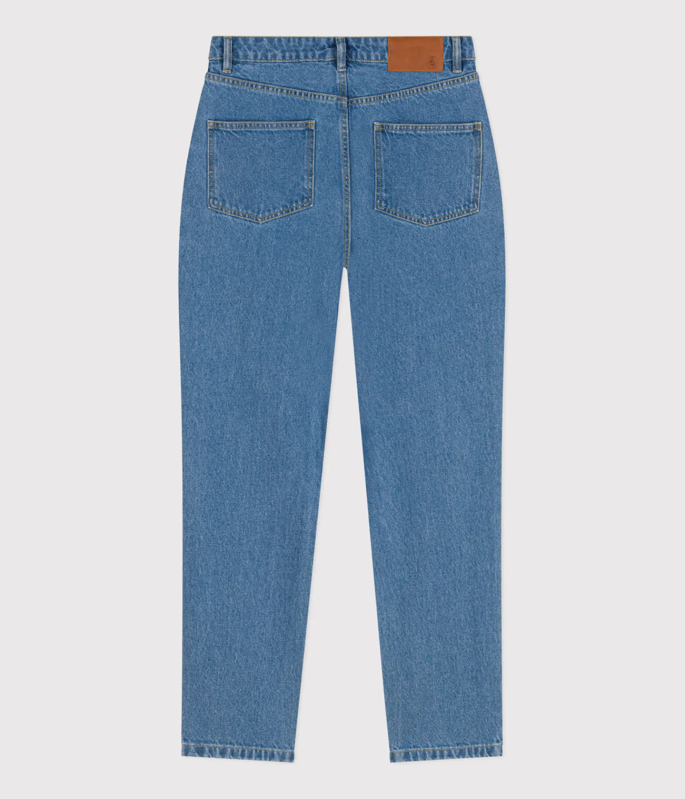 Petit Bateau Kleider, Hosen*Damen-Hose mit geradem Schnitt aus Denim ULTRA BLEACH