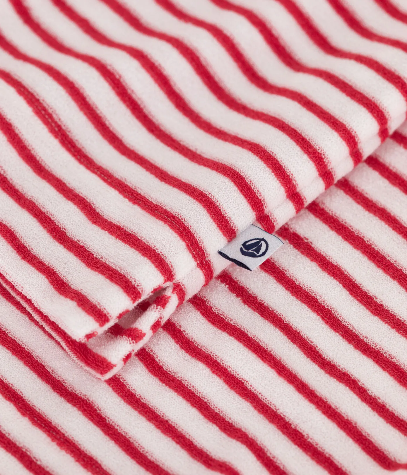 Petit Bateau Schlafanzüge, Nachthemden*Damen-Kurzpyjama aus Baumwolle mit Streifen ROT MARSHMALLOW/ SPI