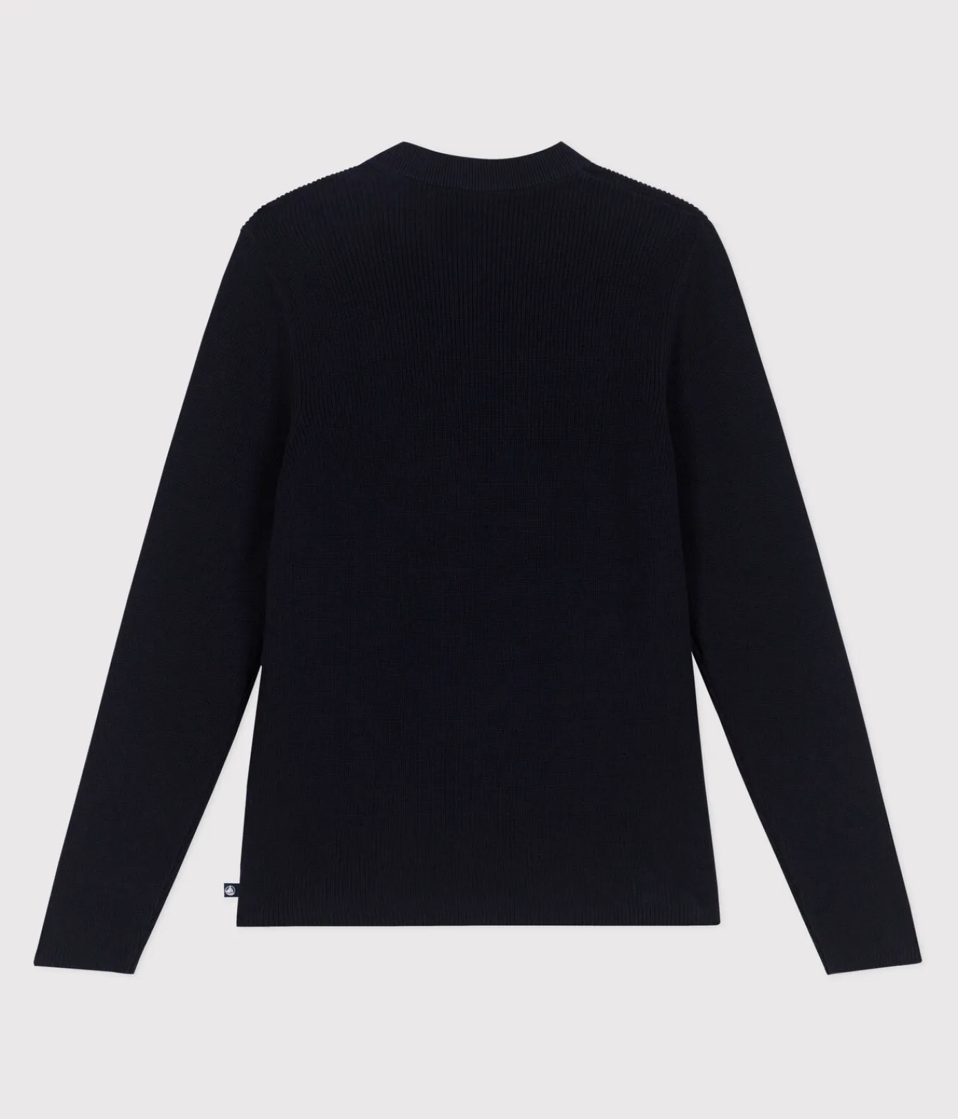 Petit Bateau Homewear|Streifenshirts, Pullover, Cardigans*Damen-Marinepullover aus einfarbiger Baumwolle blau SMOKING