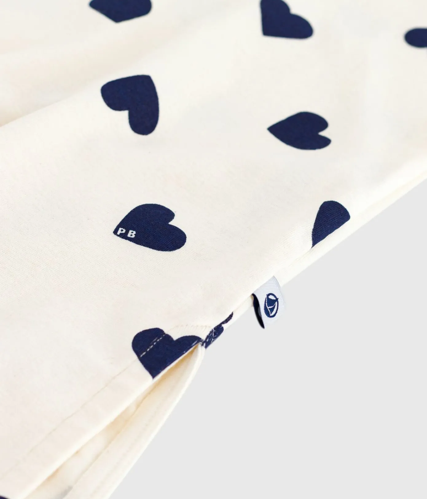 Petit Bateau Schlafanzüge, Nachthemden*Damen-Nachthemd aus Baumwolle mit Herzmotiv blau MILK/ SOIR
