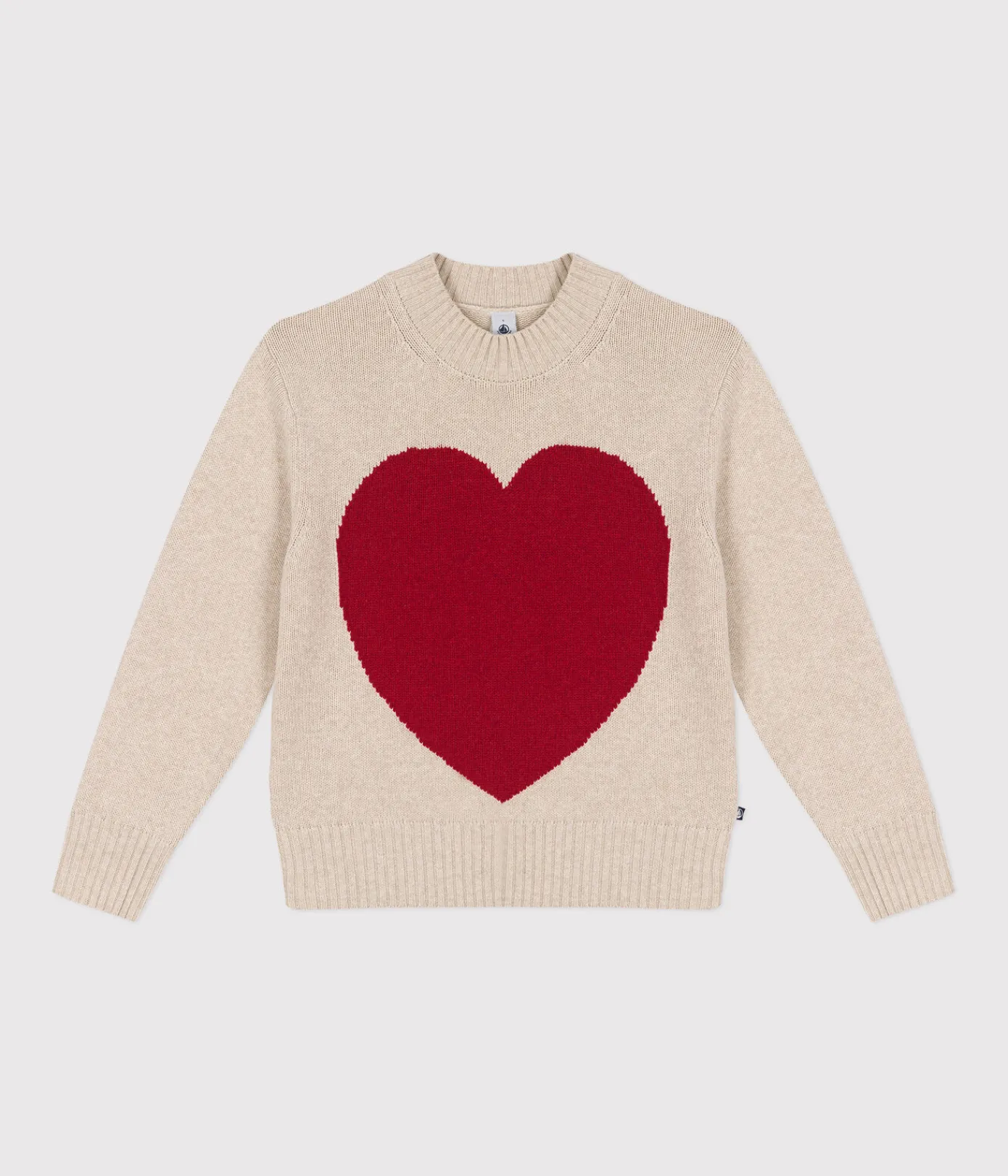 Petit Bateau Homewear|Streifenshirts, Pullover, Cardigans*Damen-Pullover aus Wolle und Baumwolle AVALANCHE/ ROT
