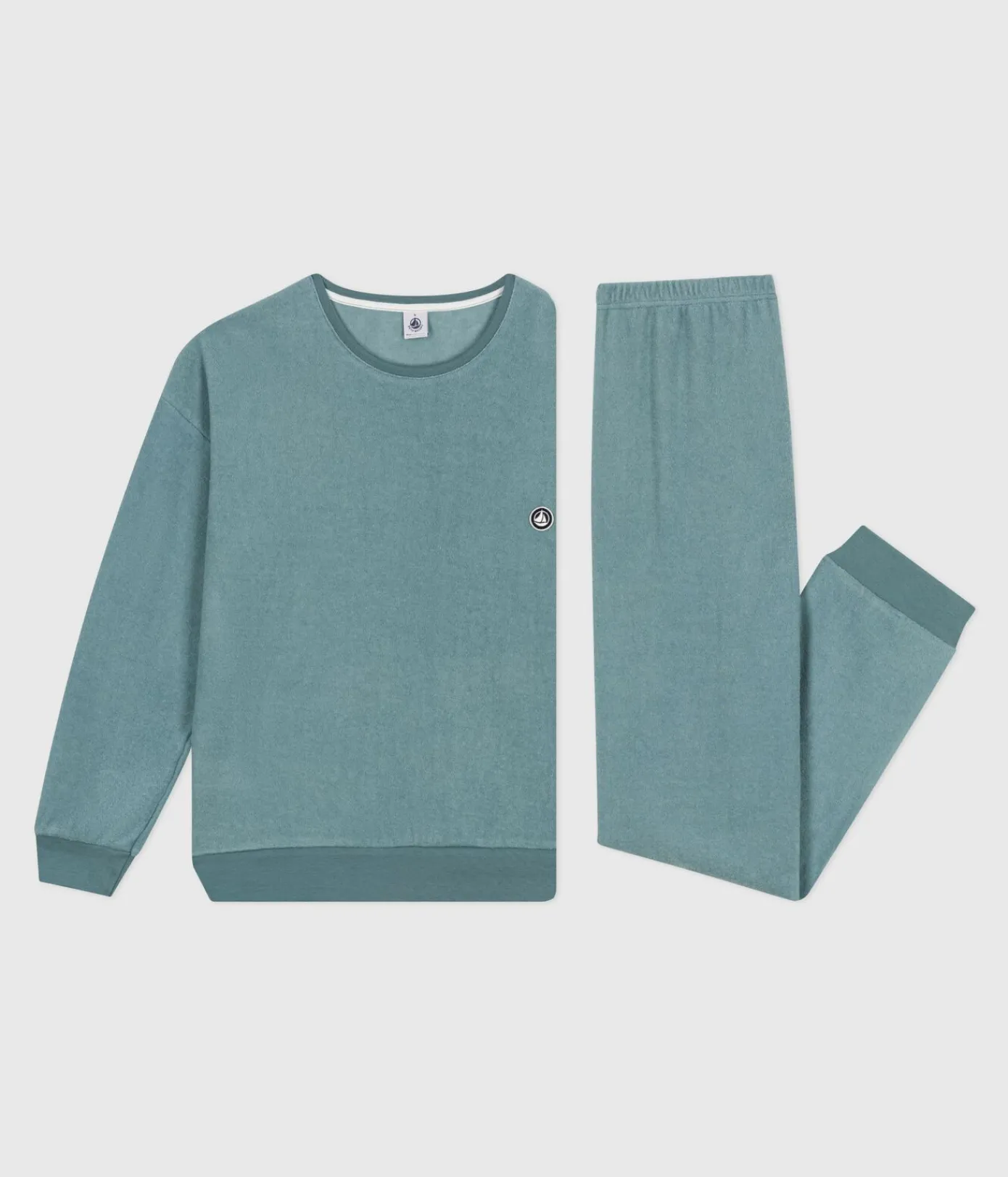 Petit Bateau Homewear|Schlafanzüge, Nachthemden*Damen-Pyjama aus einfarbigem Baumwoll-Frottee GOBELIN