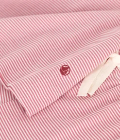 Petit Bateau Schlafanzüge, Nachthemden*Damen-Pyjamashorts aus gestreifter Baumwolle rosa ROSEWOOD/ MARSHMALLOW