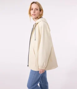Petit Bateau Herren|Jacken, Mäntel*Damen-Regenjacke mit Kapuze naturfarben AVALANCHE