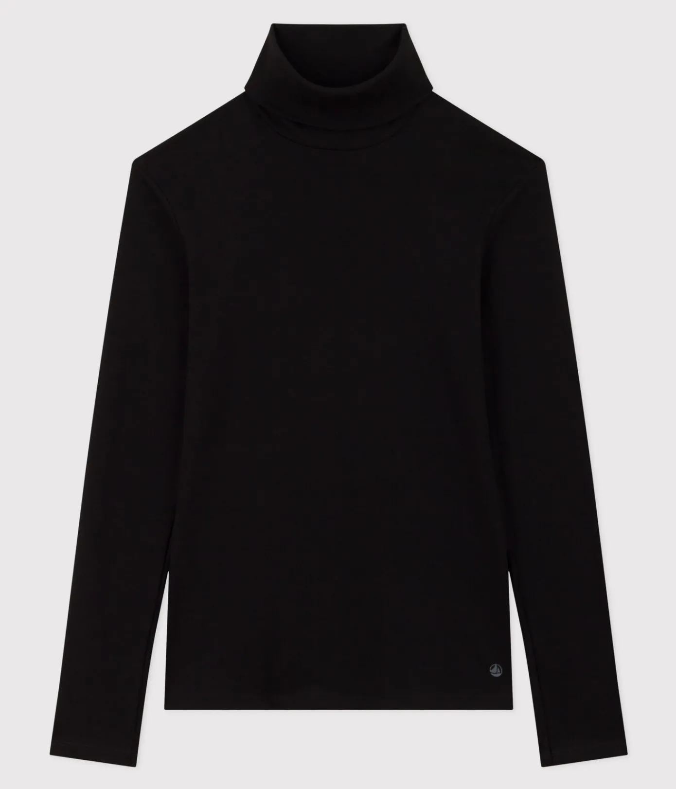 Petit Bateau Homewear|Alle Langarmshirts*Damen-Rollkragenshirt schwarz BLACK