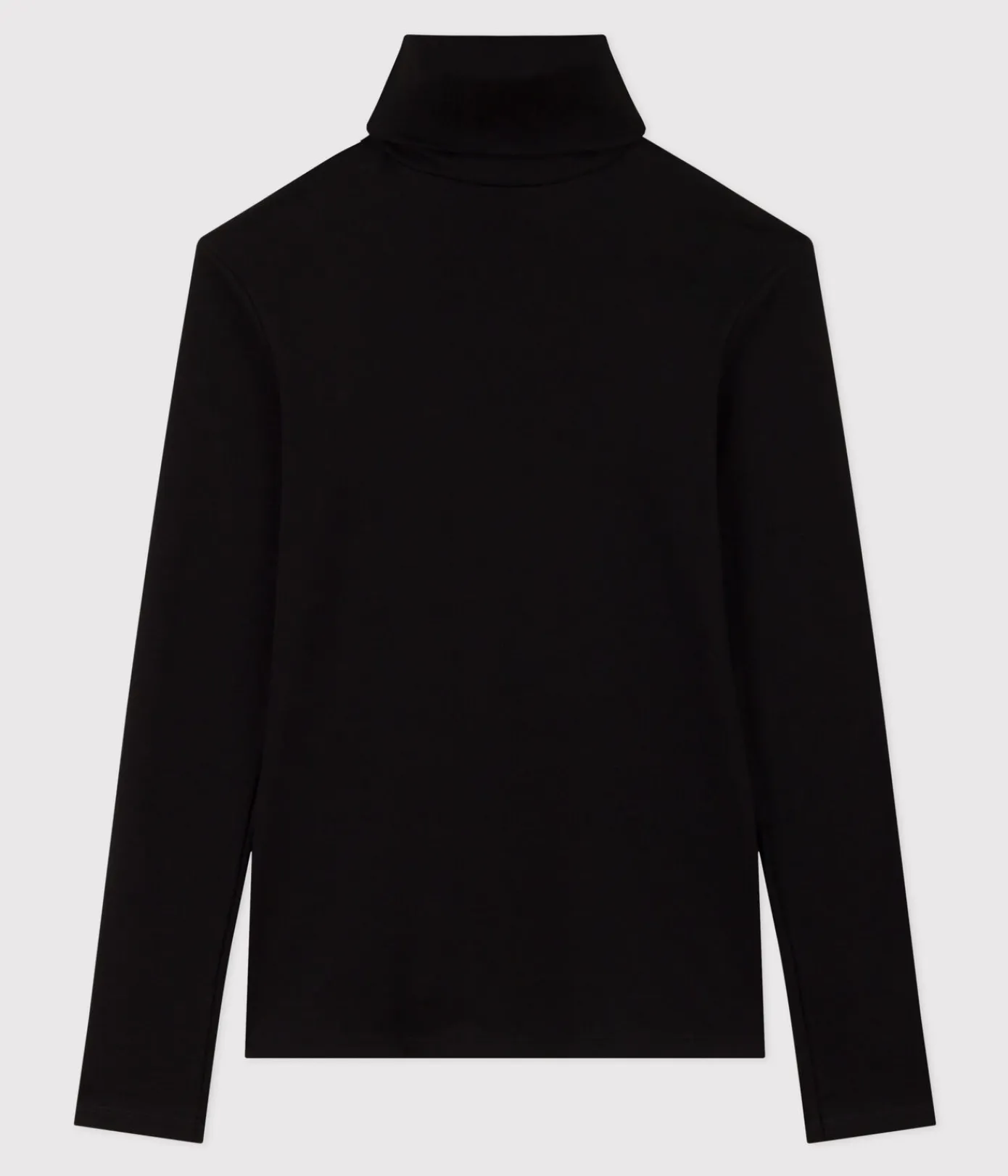 Petit Bateau Homewear|Alle Langarmshirts*Damen-Rollkragenshirt schwarz BLACK