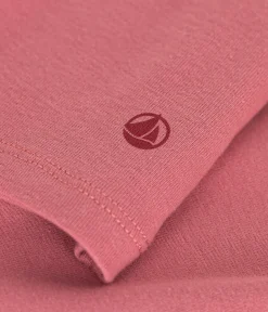 Petit Bateau Homewear|Alle Langarmshirts*Damen-Rollkragenshirt rosa ROSEWOOD