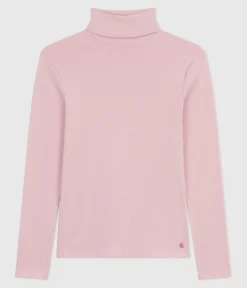 Petit Bateau Homewear|Alle Langarmshirts*Damen-Rollkragenshirt rosa JOLI