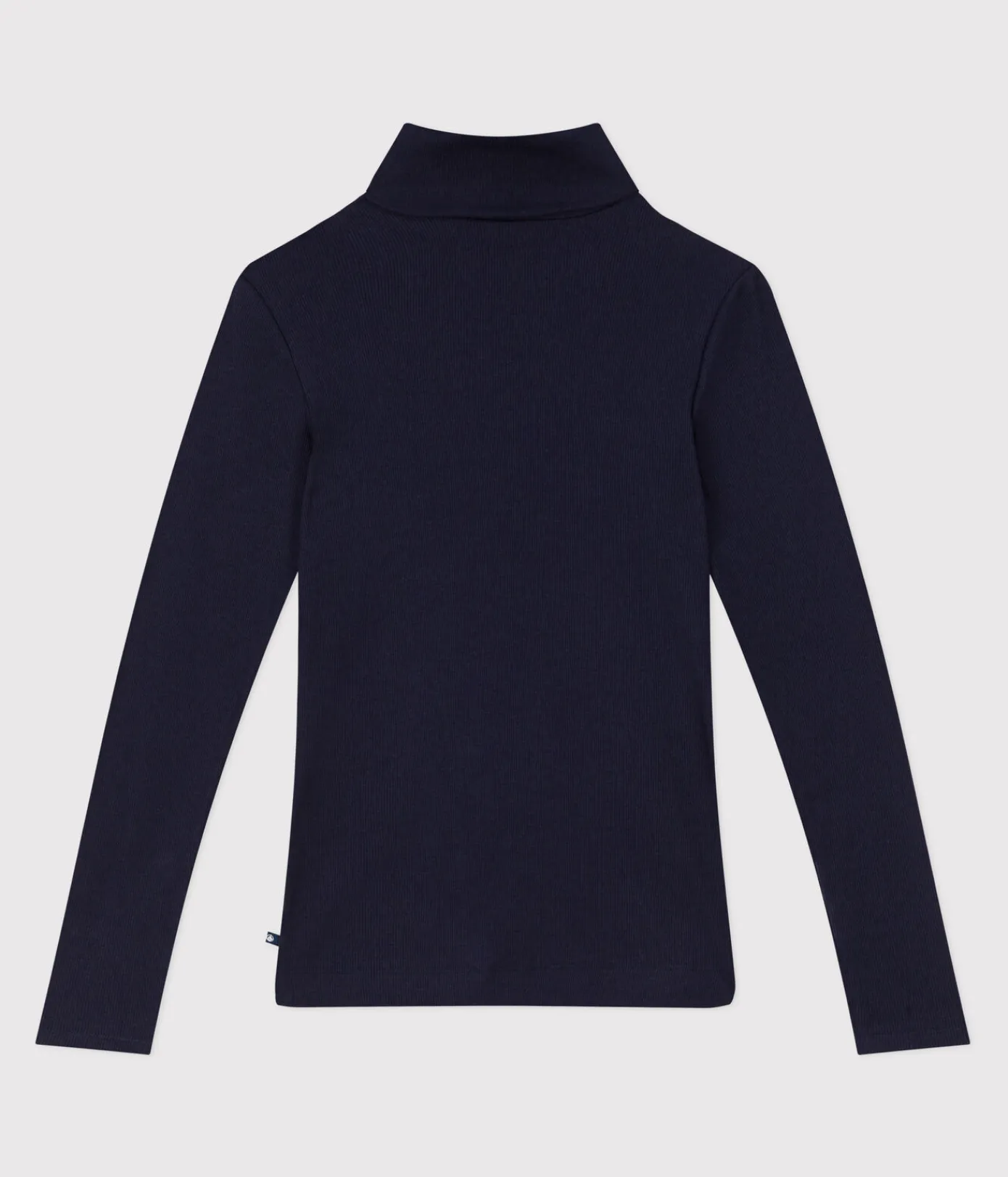 Petit Bateau Homewear|Alle Langarmshirts*Damen-Rollkragenshirt L'Iconique aus Baumwolle und Wolle blau SMOKING