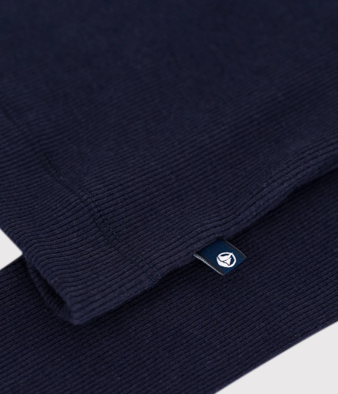 Petit Bateau Homewear|Alle Langarmshirts*Damen-Rollkragenshirt L'Iconique aus Baumwolle und Wolle blau SMOKING