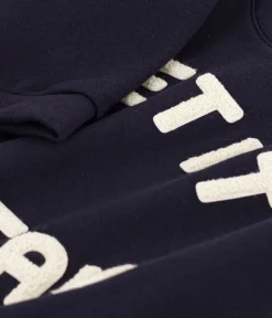 Petit Bateau Streifenshirts, Pullover, Cardigans*Damen-Sweatshirt aus Molton blau SMOKING