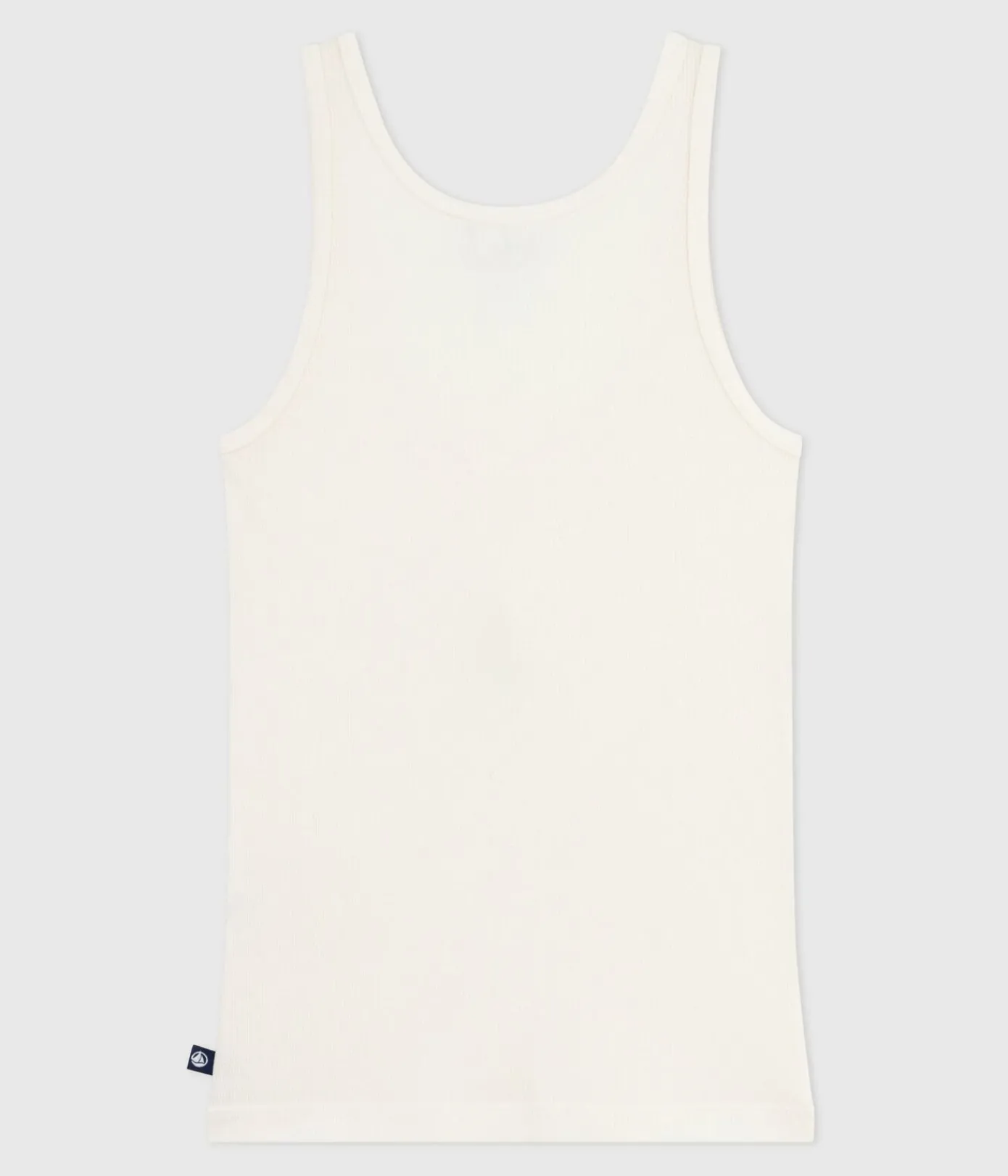 Petit Bateau Alle Tanktops|T-Shirts, Tanktops*Damen-Tanktop aus Wolle und leichter Baumwolle naturfarben MILK