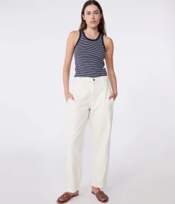 Petit Bateau Alle Tanktops|Das Ikonische (Slim)*Damen-Tanktop L’Iconique aus gestreifter Baumwolle blau SMOKING/weiss MARSHMALLOW