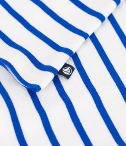 Petit Bateau Alle Tanktops|Das Ikonische (Slim)*Damen-Tanktop L’Iconique aus gestreifter Baumwolle weiss MARSHMALLOW/blau PERSE