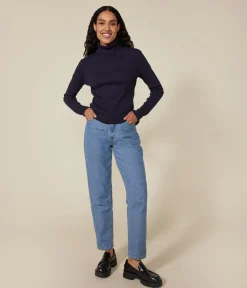Petit Bateau Homewear|Alle Langarmshirts*Damen-T-Shirt blau SMOKING