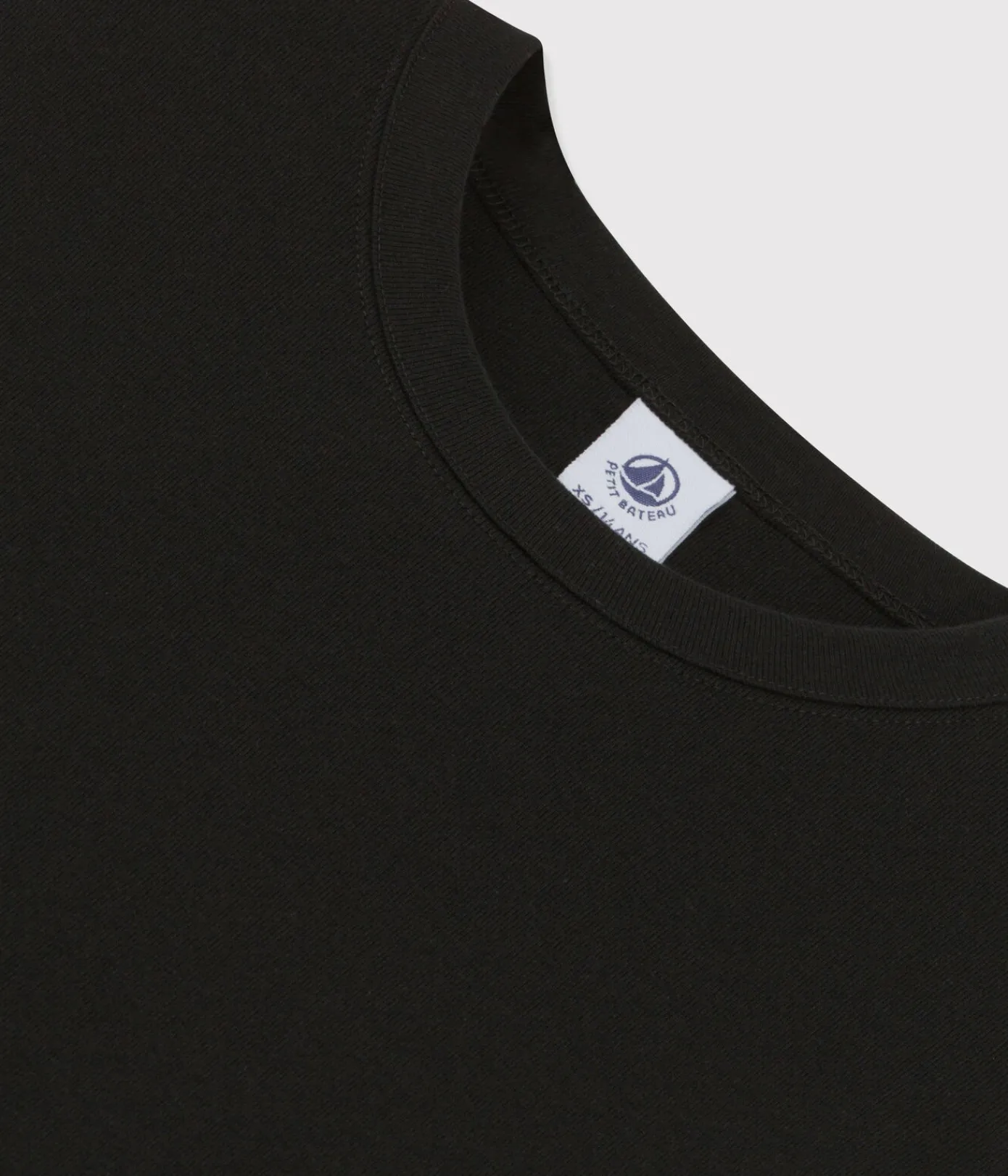 Petit Bateau Homewear|Alle Langarmshirts*Damen-T-Shirt aus Baumwolle mit Rundhalsausschnitt schwarz NOIR